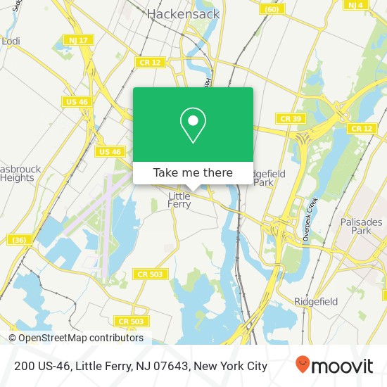 200 US-46, Little Ferry, NJ 07643 map