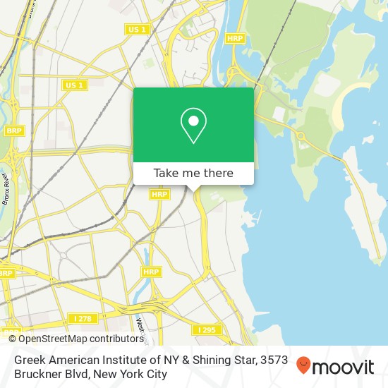 Greek American Institute of NY & Shining Star, 3573 Bruckner Blvd map