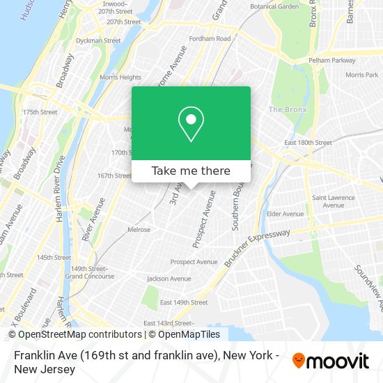 Mapa de Franklin Ave (169th st and franklin ave)
