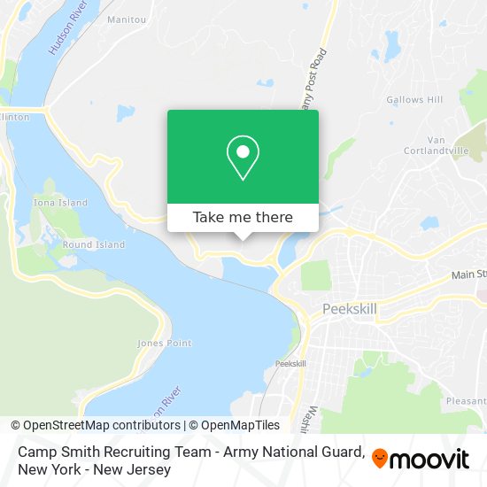 Camp Smith Recruiting Team - Army National Guard map