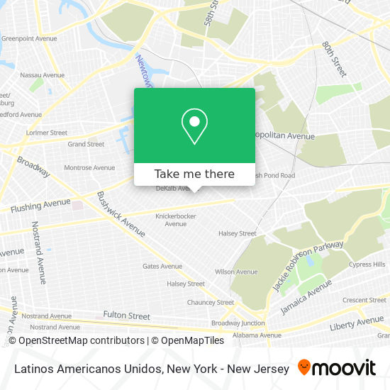 Latinos Americanos Unidos map