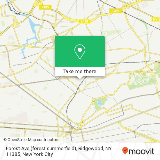 Forest Ave (forest summerfield), Ridgewood, NY 11385 map