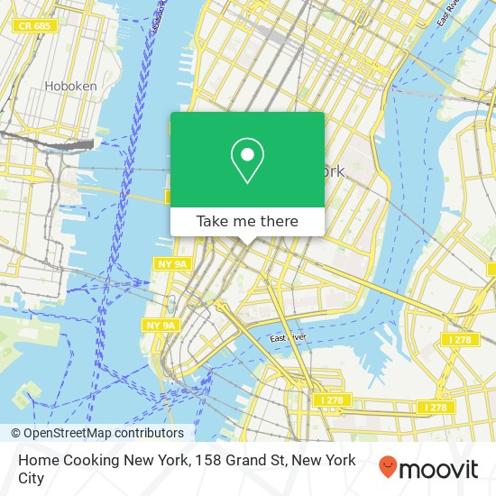 Home Cooking New York, 158 Grand St map