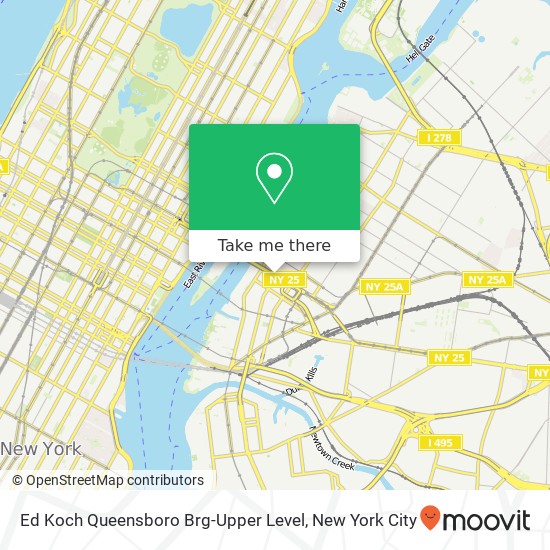 Mapa de Ed Koch Queensboro Brg-Upper Level