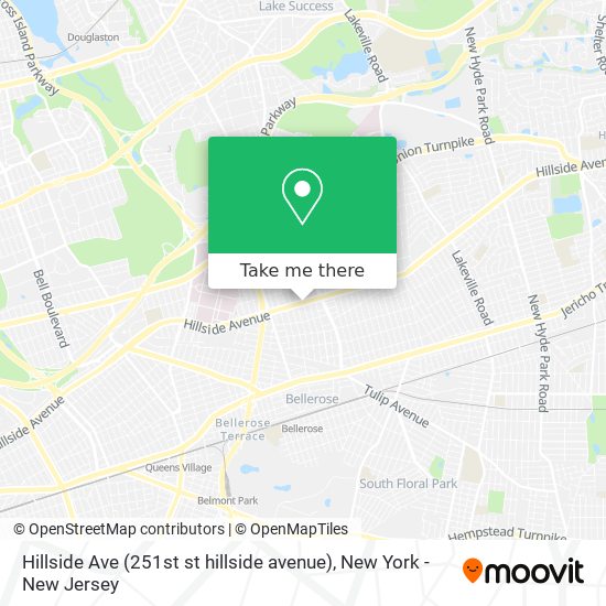 Mapa de Hillside Ave (251st st hillside avenue)