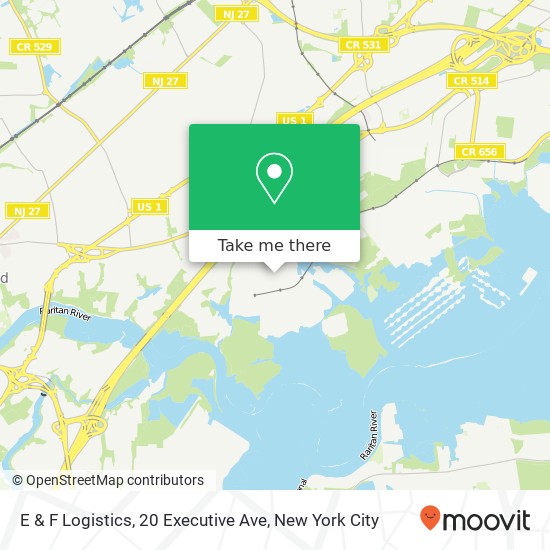 E & F Logistics, 20 Executive Ave map