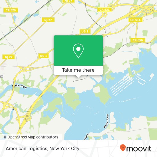 American Logistics map