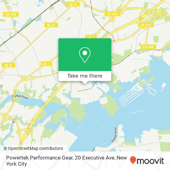 Powertek Performance Gear, 20 Executive Ave map