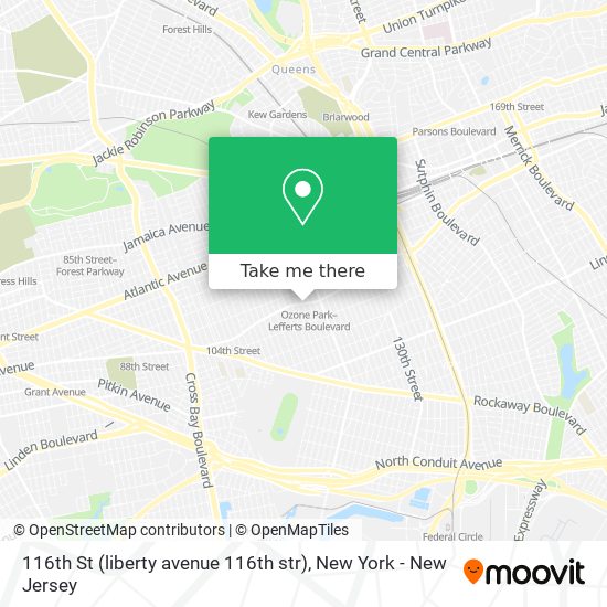 116th St (liberty avenue 116th str) map