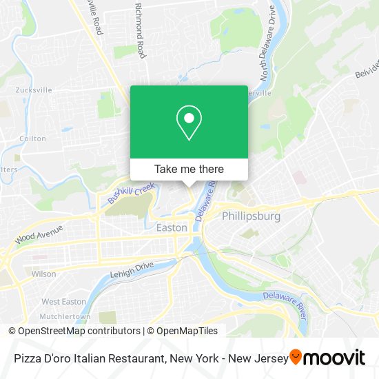 Mapa de Pizza D'oro Italian Restaurant