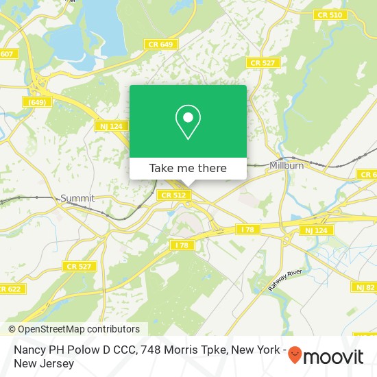 Mapa de Nancy PH Polow D CCC, 748 Morris Tpke