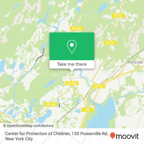 Mapa de Center for Protection of Children, 130 Powerville Rd