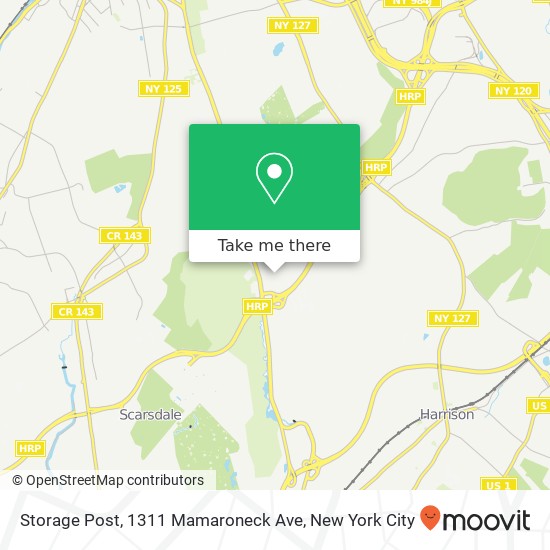 Mapa de Storage Post, 1311 Mamaroneck Ave