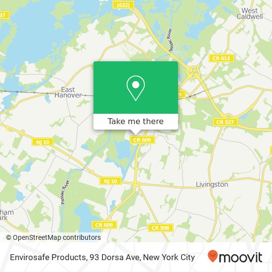 Mapa de Envirosafe Products, 93 Dorsa Ave