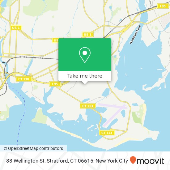 Mapa de 88 Wellington St, Stratford, CT 06615