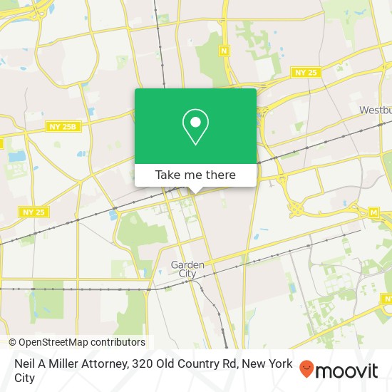 Neil A Miller Attorney, 320 Old Country Rd map
