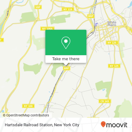 Hartsdale Railroad Station map