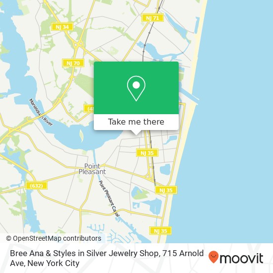 Mapa de Bree Ana & Styles in Silver Jewelry Shop, 715 Arnold Ave