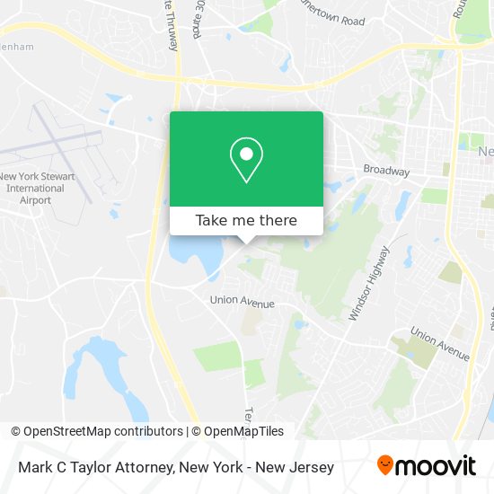 Mark C Taylor Attorney map