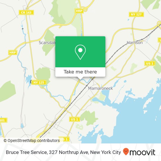 Mapa de Bruce Tree Service, 327 Northrup Ave