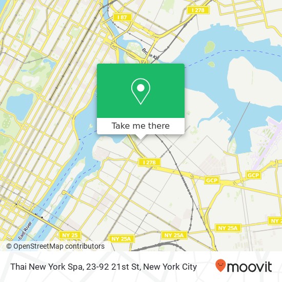 Thai New York Spa, 23-92 21st St map