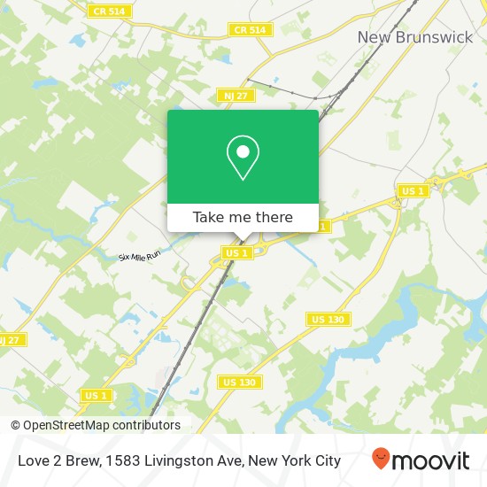 Mapa de Love 2 Brew, 1583 Livingston Ave