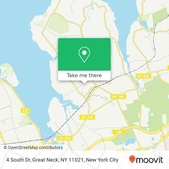 4 South Dr, Great Neck, NY 11021 map