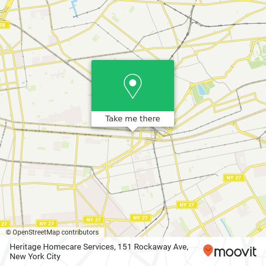 Heritage Homecare Services, 151 Rockaway Ave map