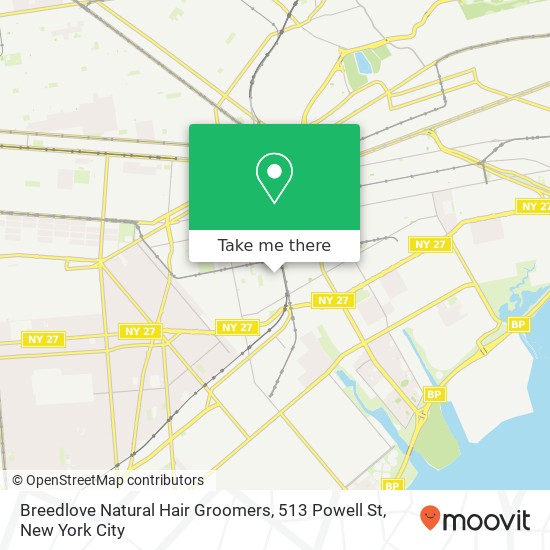 Mapa de Breedlove Natural Hair Groomers, 513 Powell St