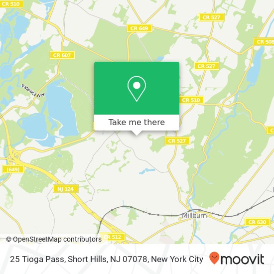 25 Tioga Pass, Short Hills, NJ 07078 map