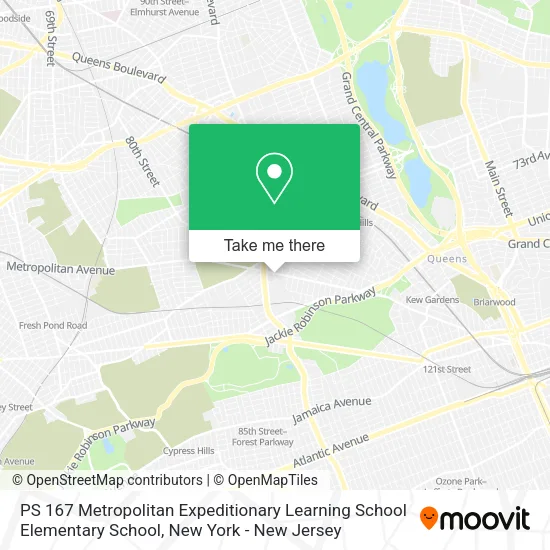 PS 167 Metropolitan Expeditionary Learning School Elementary School map