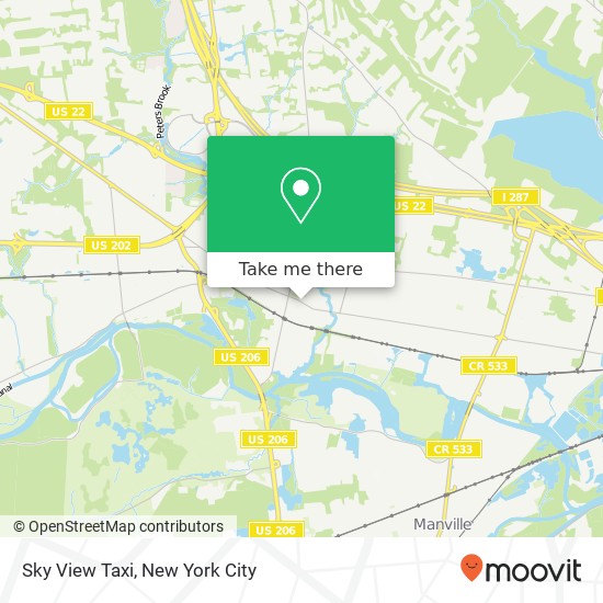 Sky View Taxi map