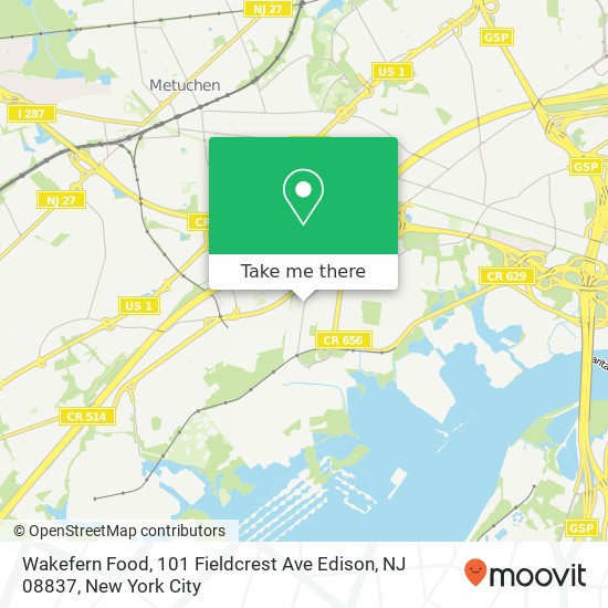 Wakefern Food, 101 Fieldcrest Ave Edison, NJ 08837 map