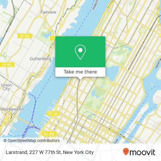 Mapa de Larstrand, 227 W 77th St