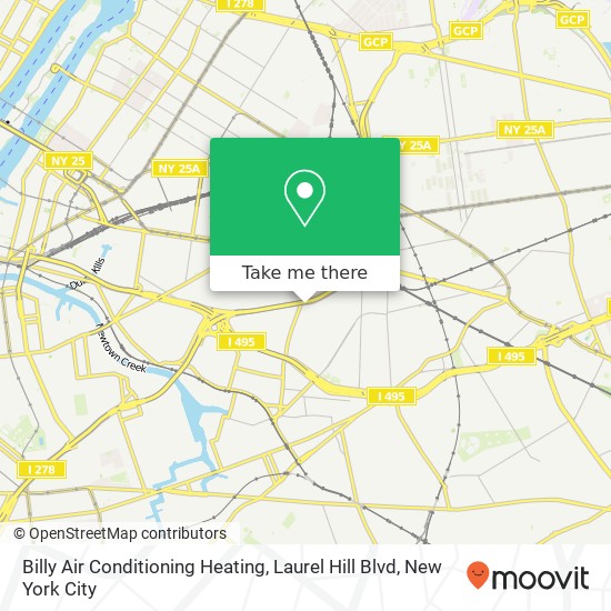 Billy Air Conditioning Heating, Laurel Hill Blvd map