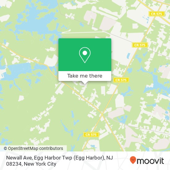 Mapa de Newall Ave, Egg Harbor Twp (Egg Harbor), NJ 08234