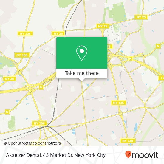 Akseizer Dental, 43 Market Dr map