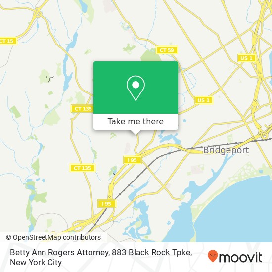 Betty Ann Rogers Attorney, 883 Black Rock Tpke map