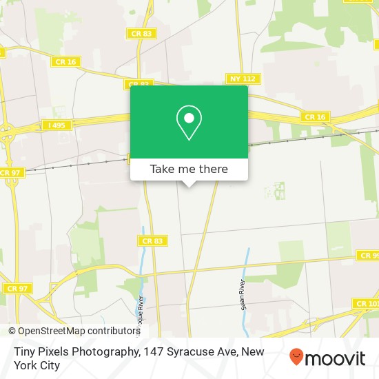 Mapa de Tiny Pixels Photography, 147 Syracuse Ave