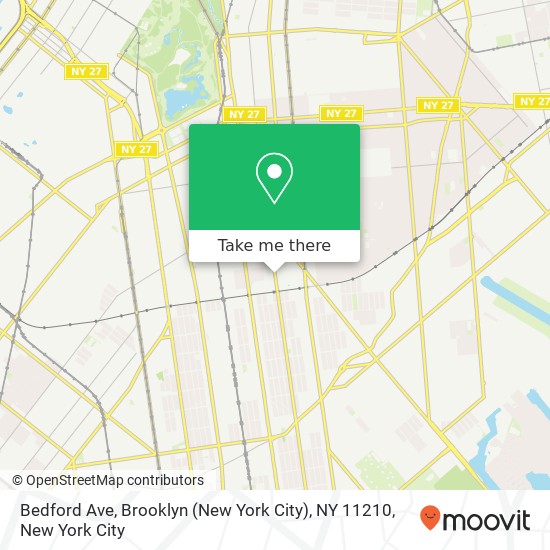 Mapa de Bedford Ave, Brooklyn (New York City), NY 11210