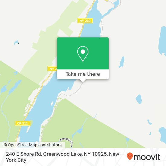 240 E Shore Rd, Greenwood Lake, NY 10925 map