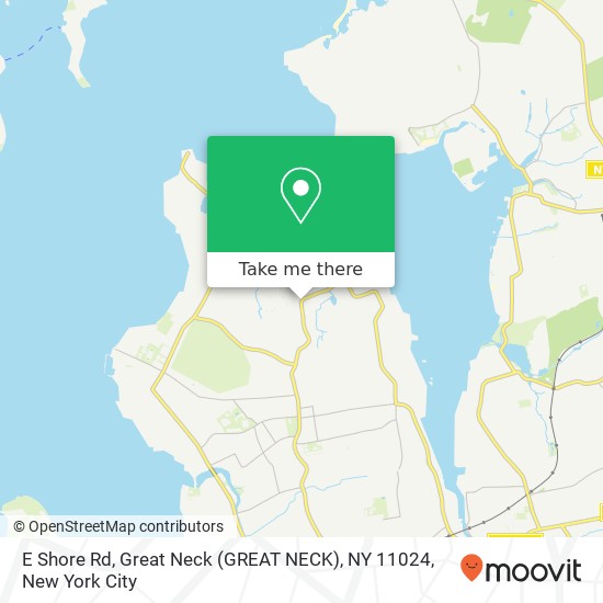 Mapa de E Shore Rd, Great Neck (GREAT NECK), NY 11024