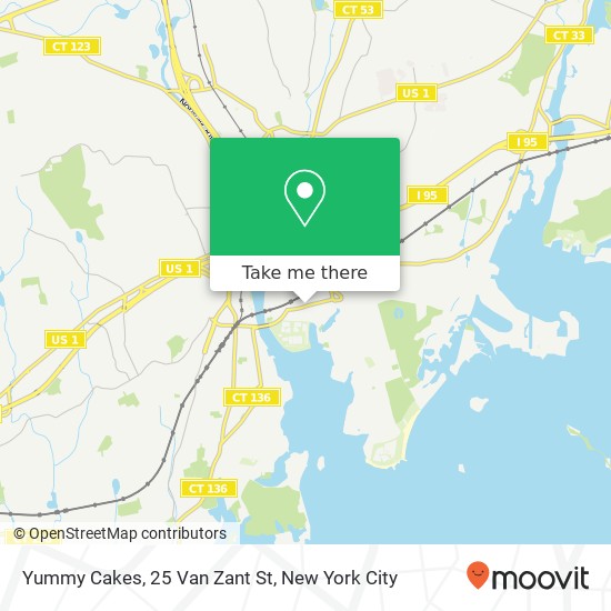 Mapa de Yummy Cakes, 25 Van Zant St