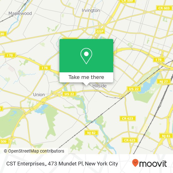 CST Enterprises,, 473 Mundet Pl map