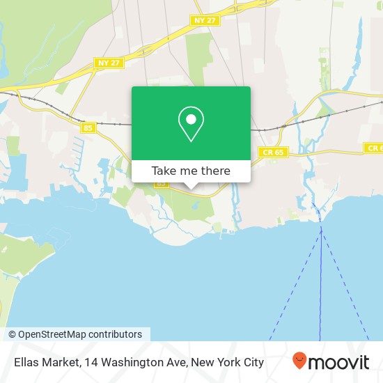 Mapa de Ellas Market, 14 Washington Ave
