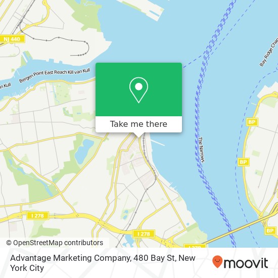 Mapa de Advantage Marketing Company, 480 Bay St