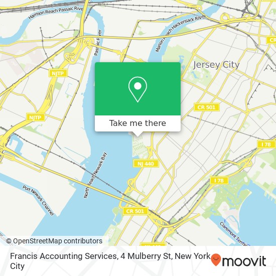 Mapa de Francis Accounting Services, 4 Mulberry St