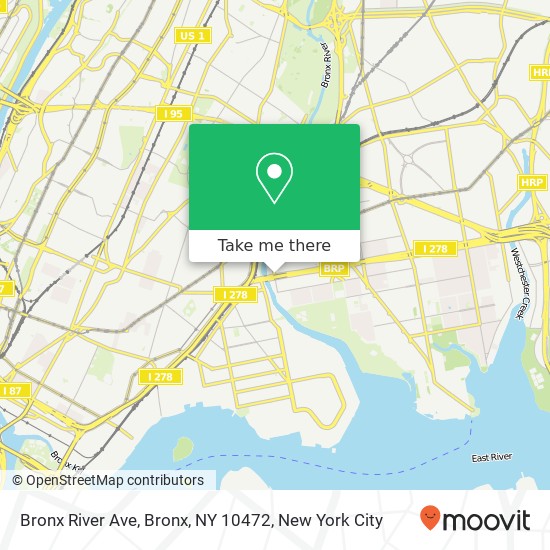 Mapa de Bronx River Ave, Bronx, NY 10472