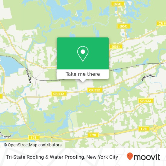 Tri-State Roofing & Water Proofing map