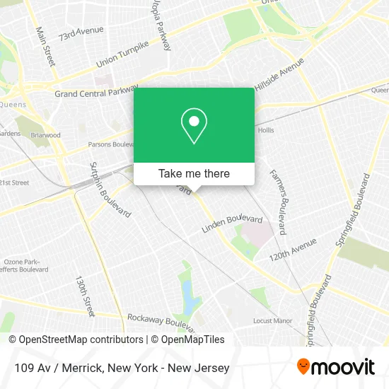 109 Av / Merrick map